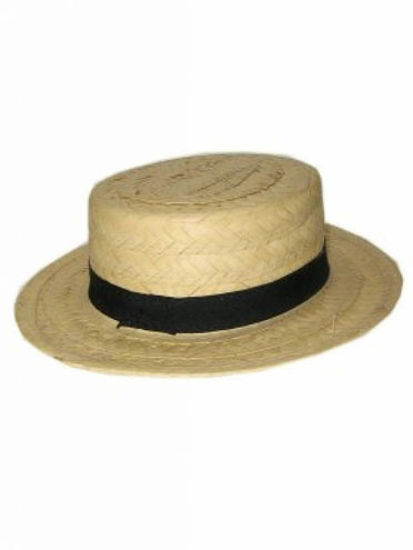 PartyXplosion Lou bandy stro hoed zwart