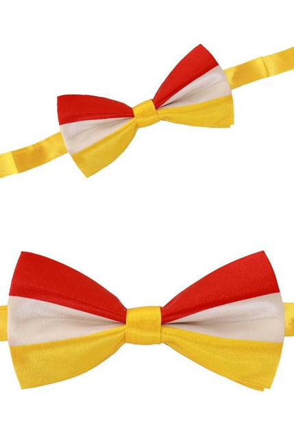PartyXplosion Luxe strik rood/wit/geel