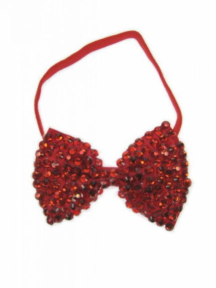 PartyXplosion Pailletten strik met steentjes verschillende kleuren