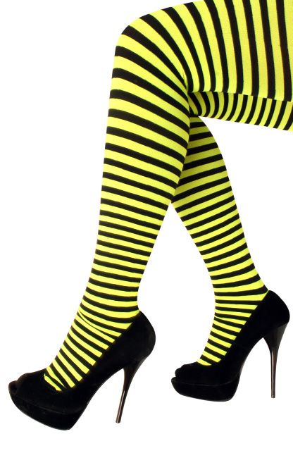 PartyXplosion Panty streep geel/zwart one size