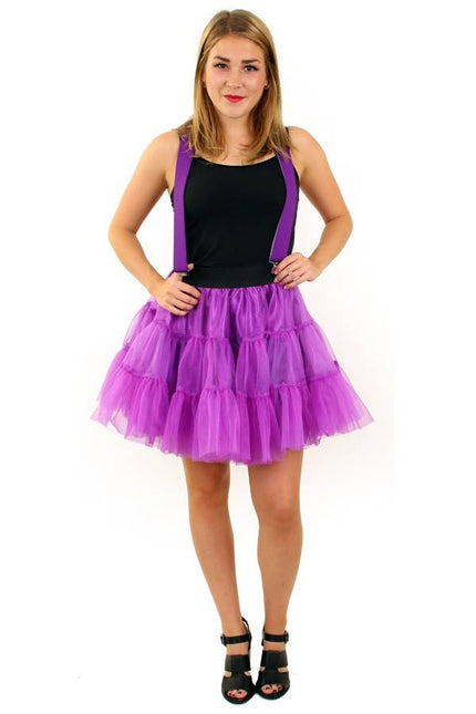 PartyXplosion Petticoat paars 2-laags