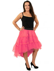 PartyXplosion Petticoat schuin aflopend roze