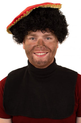 PartyXplosion Piet col zwart one size