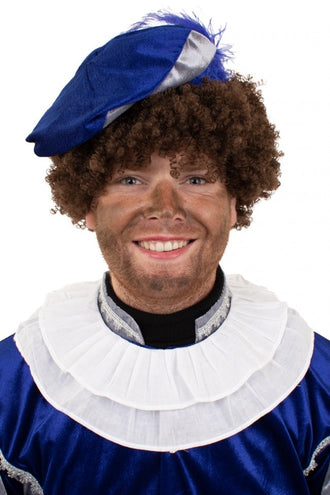 PartyXplosion Pieten kraag katoen wit