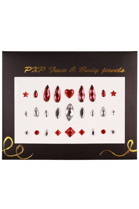 PartyXplosion Plaksieraden rood wit