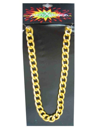 PartyXplosion Pooier ketting goud grof model