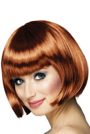 PartyXplosion Pruik boblijn Koper