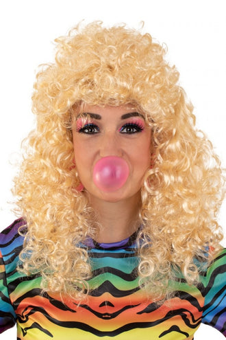 PartyXplosion Pruik Lola lang krullend blond