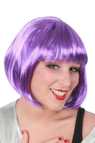 PartyXplosion Pruik sensation boblijn paars