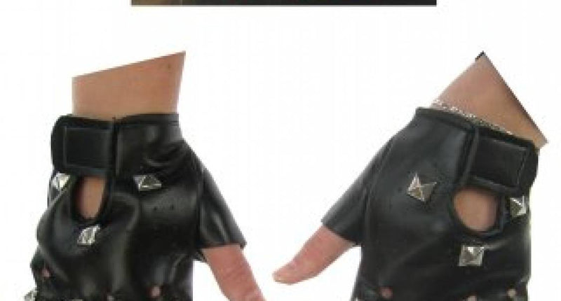 PartyXplosion Punk handschoenen met studs