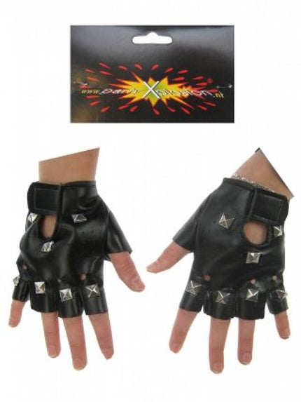 PartyXplosion Punk handschoenen met studs