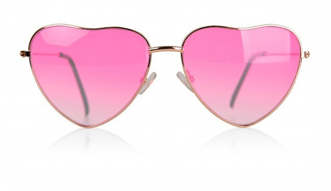 PartyXplosion Roze hartjes bril