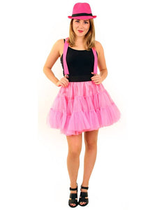 PartyXplosion Roze petticoat  3 laags