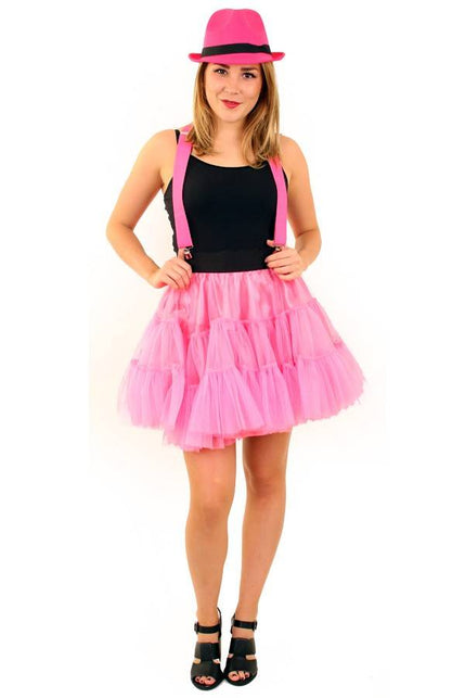 PartyXplosion Roze petticoat  3 laags