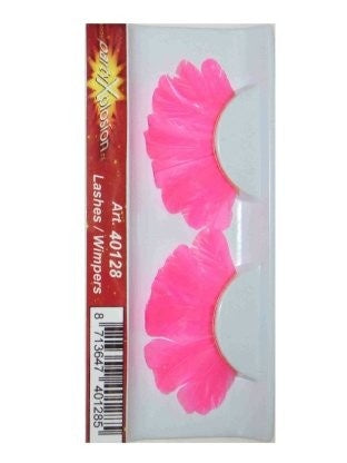 PartyXplosion Roze Wimpers van veren