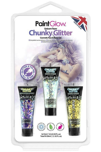 PartyXplosion Set chunky glitter gel Unicorn