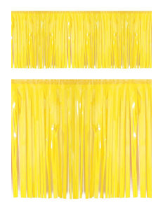 PartyXplosion Slierten folie guirlande geel 6 mtr