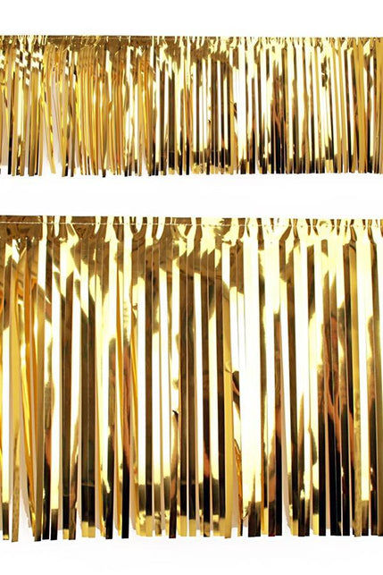 PartyXplosion Slierten folie guirlande goud 6 meter x 30 cm