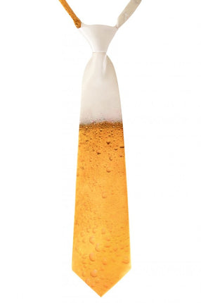 PartyXplosion Stropdas bier print