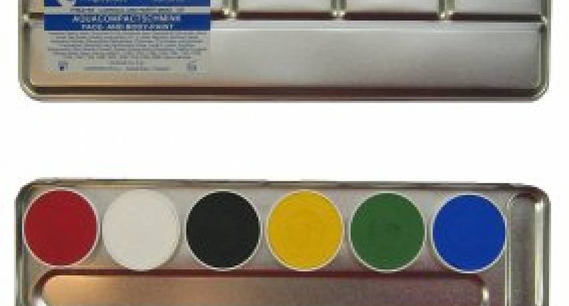 PartyXplosion Superstar Aqua schmink palet 6 kleuren