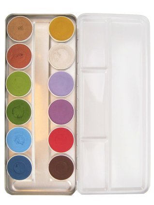 PartyXplosion Superstar schmink palet aqua skin tone sprookjes/dieren 12 klen (12