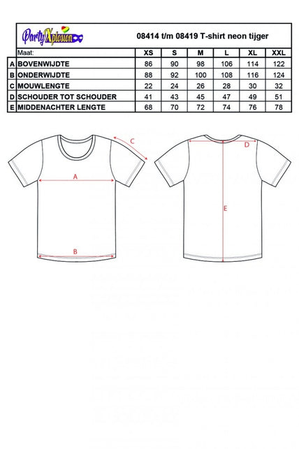 PartyXplosion T-shirt neon panter