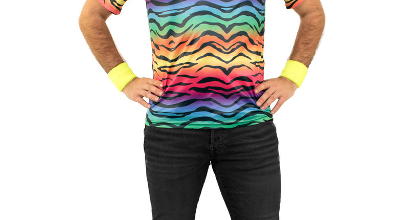 PartyXplosion T-shirt neon tijger kleuren