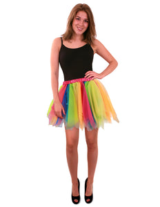 PartyXplosion Tule rok regenboog dames one size
