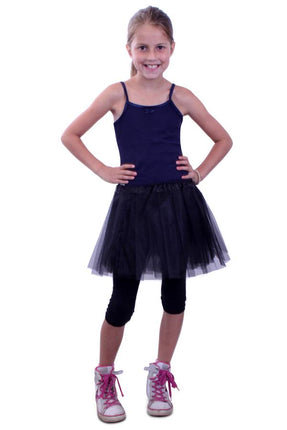 PartyXplosion Tule rokje Daphne kids zwart