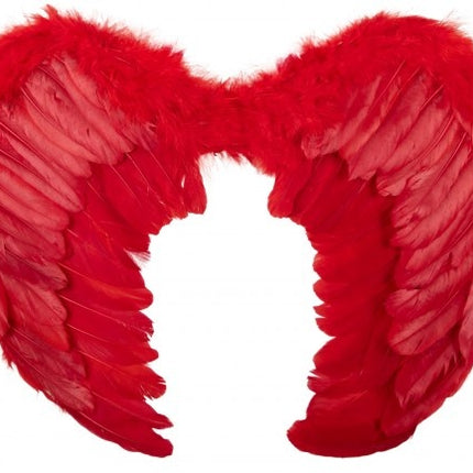 PartyXplosion Veren vleugels duivel rood luxe