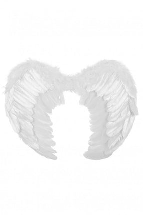 PartyXplosion Veren vleugels wit luxe