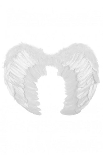 PartyXplosion Veren vleugels wit luxe