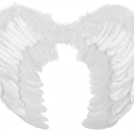 PartyXplosion Veren vleugels wit luxe