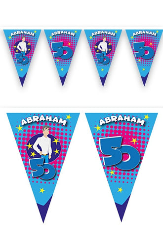 PartyXplosion Vlaggenlijn Abraham 6 mtr