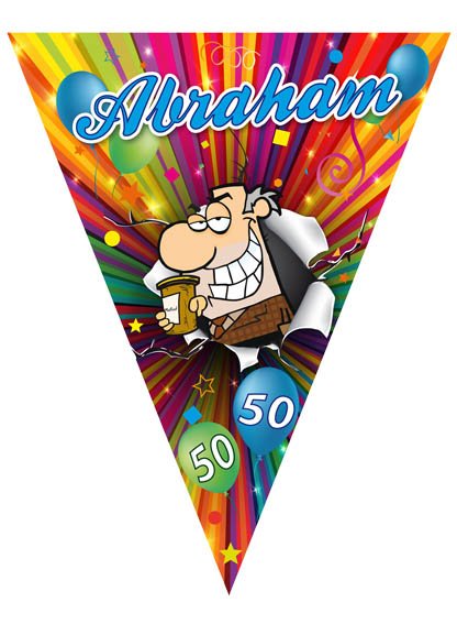 PartyXplosion Vlaggenlijn Abraham modern