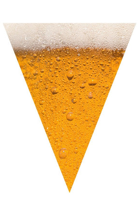 PartyXplosion Vlaggenlijn bier 6 meter – bierglas Oktoberfest slinger