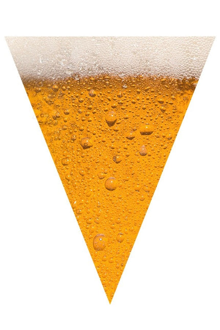 PartyXplosion Vlaggenlijn bier 6 meter – bierglas Oktoberfest slinger