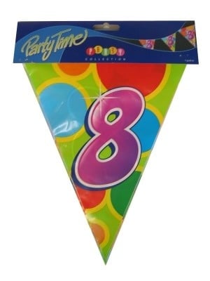 PartyXplosion Vlaggenlijn leeftijd 8 jaar 10 meter