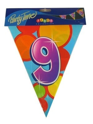 PartyXplosion Vlaggenlijn leeftijd 9 jaar 10 meter