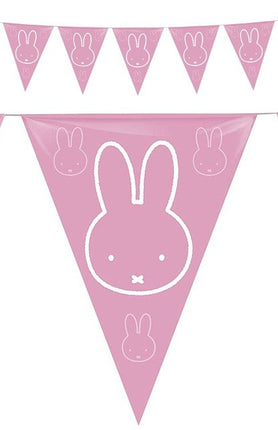 PartyXplosion Vlaggenlijn Nijntje  geboorte meisje 6 meter