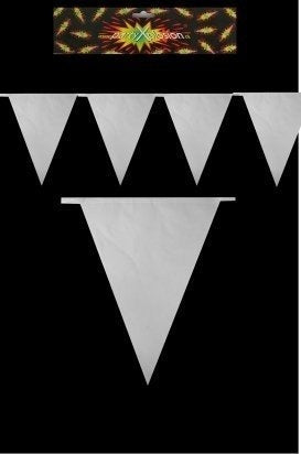 PartyXplosion Vlaggenlijn wit 10 meter