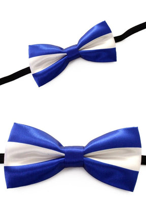 PartyXplosion Vlinderstrik blauw wit