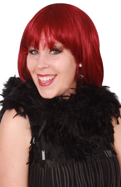 Carnaval verkleed boa - veren boa - rood - 180 cm - dames - veertjes Carnaval verkleed boa - veren boa - rood - 180 cm - dames - veertjes