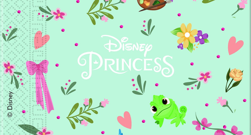 Procos Disney Princess 20 dubbellaags gekleurde papieren servetten 33x33cm