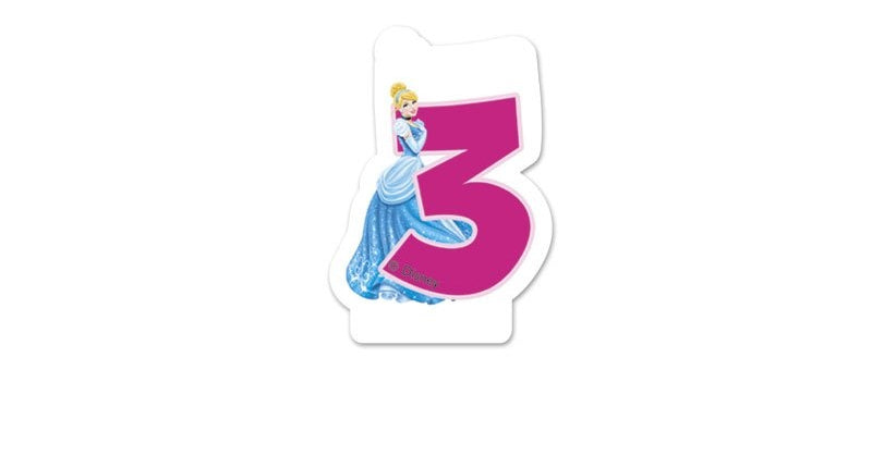 Procos Disney Princess Happy Birthday kaars 3 jaar