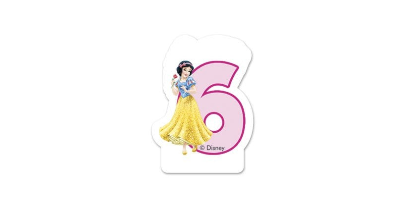 Procos Disney Princess Happy Birthday kaars 6 jaar