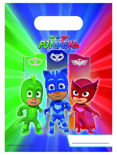 Procos PJ Masks uitdeelzakjes kinderfeest 6 stuks