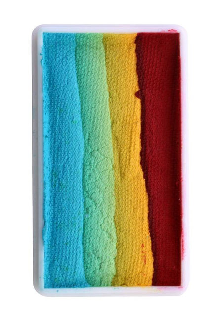 PXP Professional Colours Splitcake rood-geel-pastel groen-pastel blauw 28gram