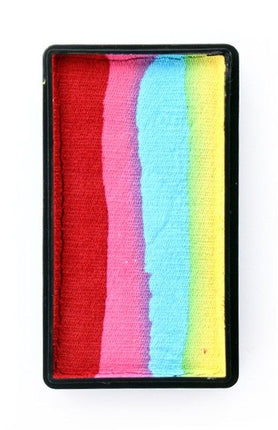 PXP Professional Colours Splitcake rood-roze-turqoise-geel 28gram