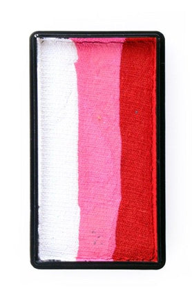PXP Professional Colours Splitcake rood-roze-wit 28gram